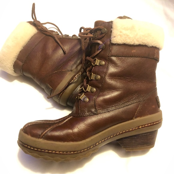 Sperry Gold cup Ava Duck brown leather boots - Picture 14 of 15